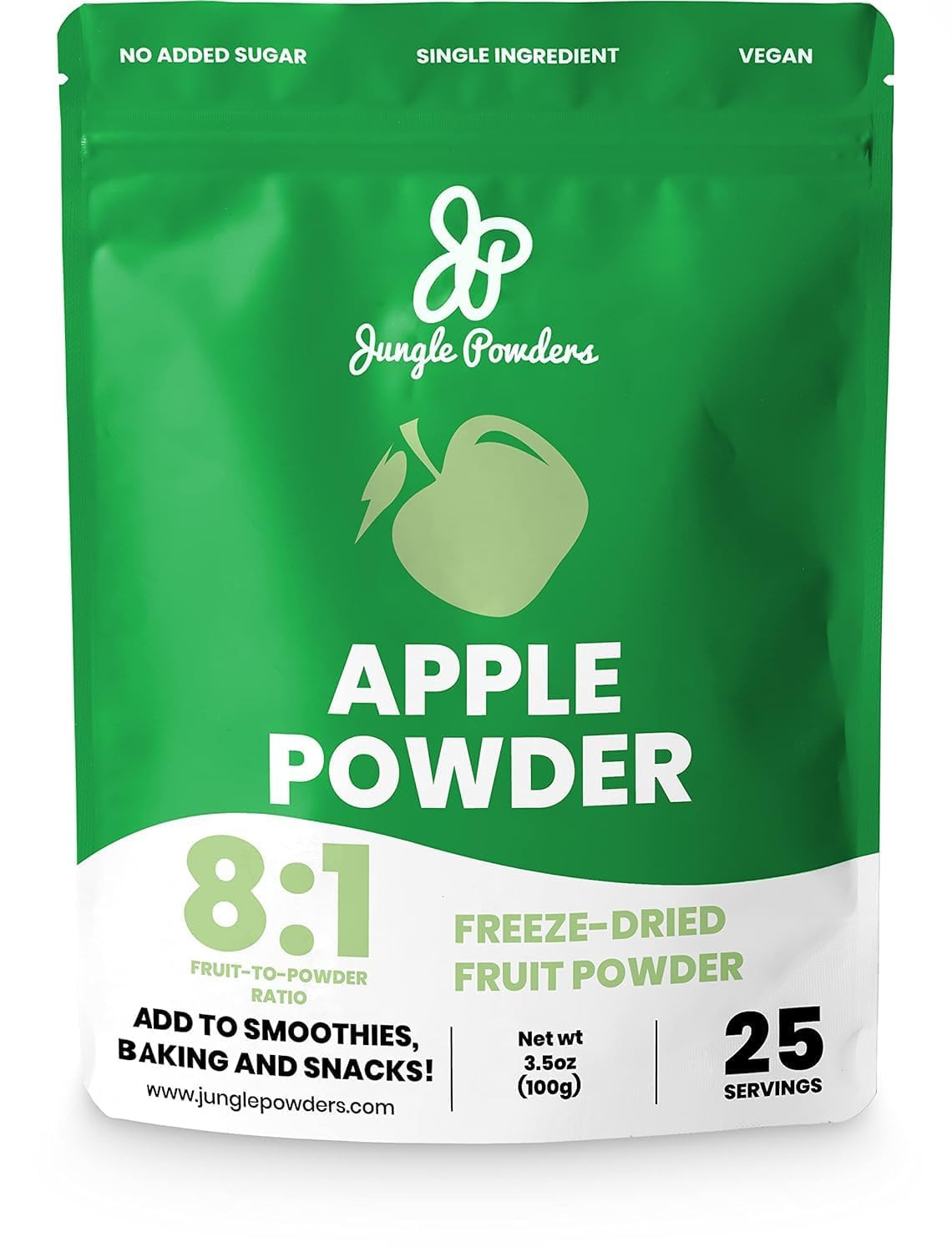 Jungle Powders Freeze Dried Apple Powder 3.5 Ounce Bag for Baking Apple Pectin Powder Unsweetened... | Amazon (US)