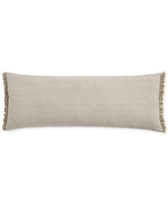 Fringe Lumbar Decorative Pillow, 14" x 36" | Macy's
