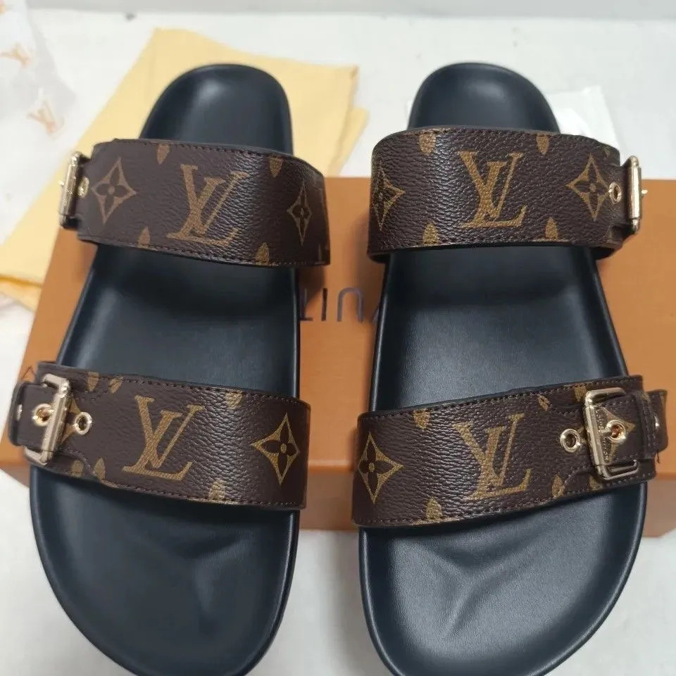 Louis Vuitton Slippers Sandals Classic Vintage Double Buckle From Szbags888, $50.26 | DHgate.Com | DHGate