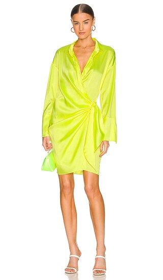 Gisele Mini Dress in Neon Yellow | Revolve Clothing (Global)