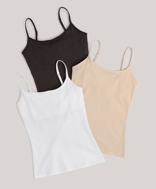 Women’s Everyday Shelf Bra Camisole 3-pack made with Organic Cotton | Pact | Pact Apparel