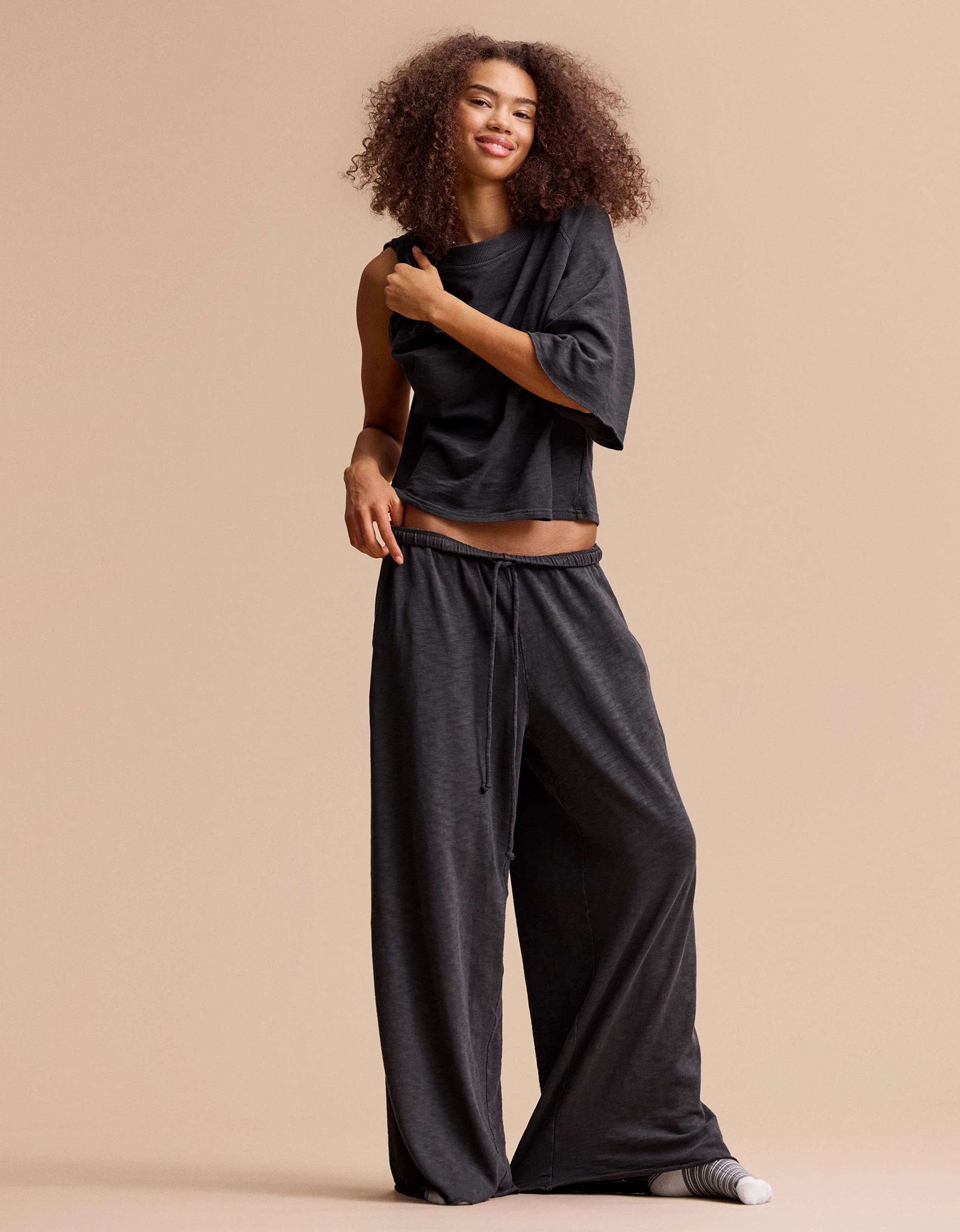Aerie It's Casual Knit Slub Trouser | Aerie