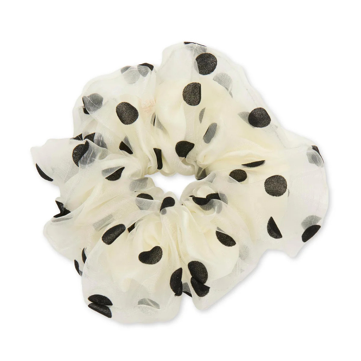 IVORY OVERSIZED POLKA DOT SCRUNCHIE | LELE SADOUGHI