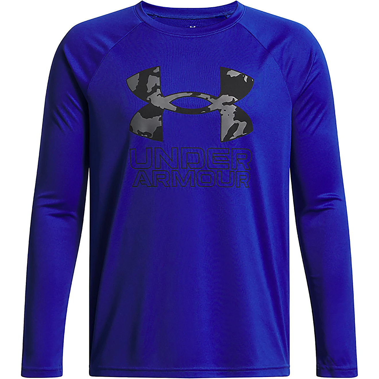 Under Armour Boys' Tech Hybrid Print Fill Long Sleeve T-shirt | Academy Sports + Outdoors