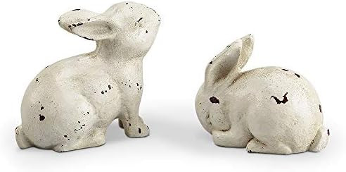 SPI Home White Rabbit Pair Décor, Set of 2 | Amazon (US)