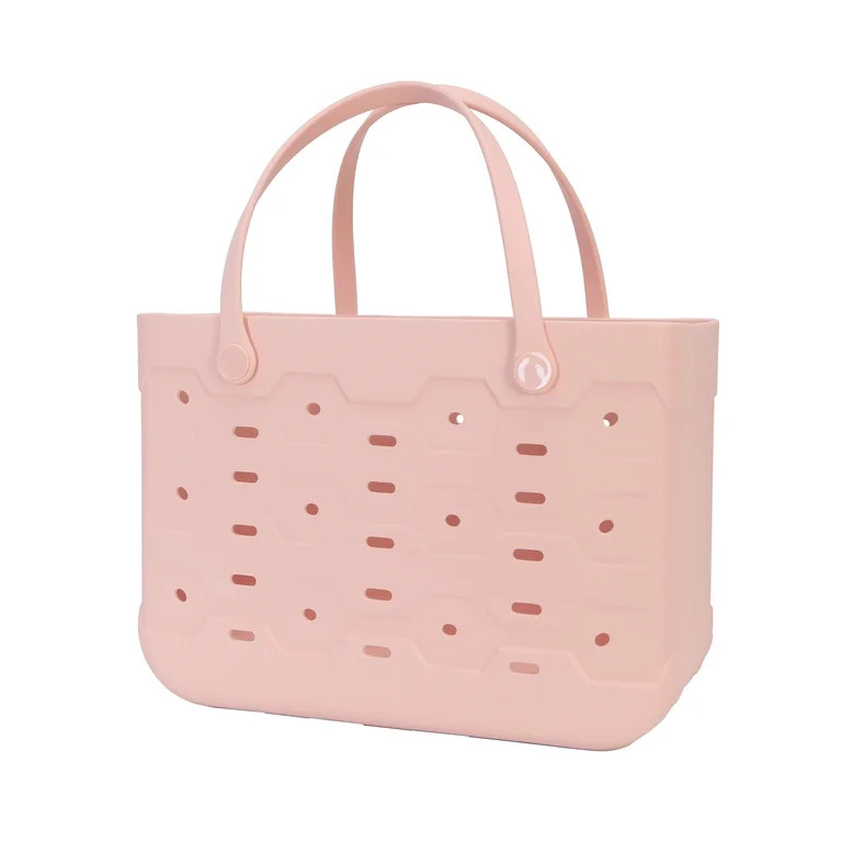 Mainstays Large All Purpose Flex Laundry Tote, Pink Blush - Waterproof & Washable - 18" W x 8.75"... | Walmart (US)