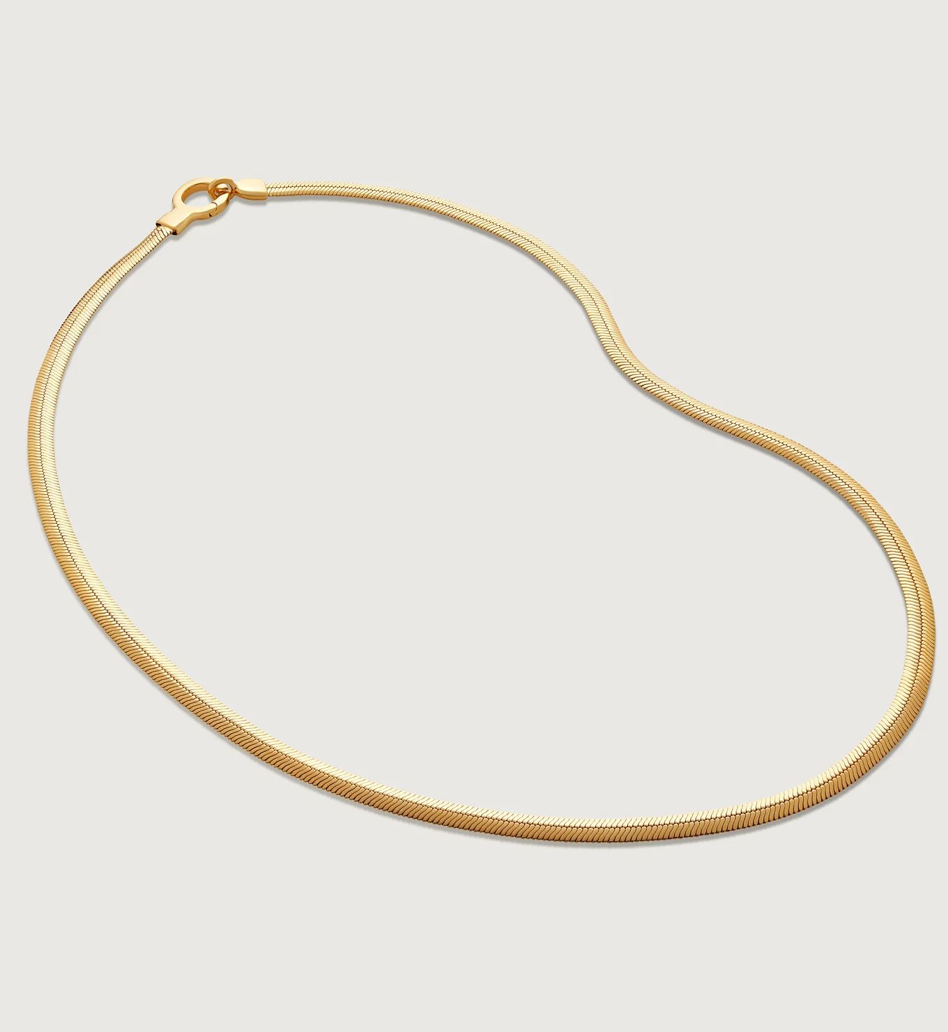 Snake Chain Necklace 50cm/20' | Monica Vinader (Global)