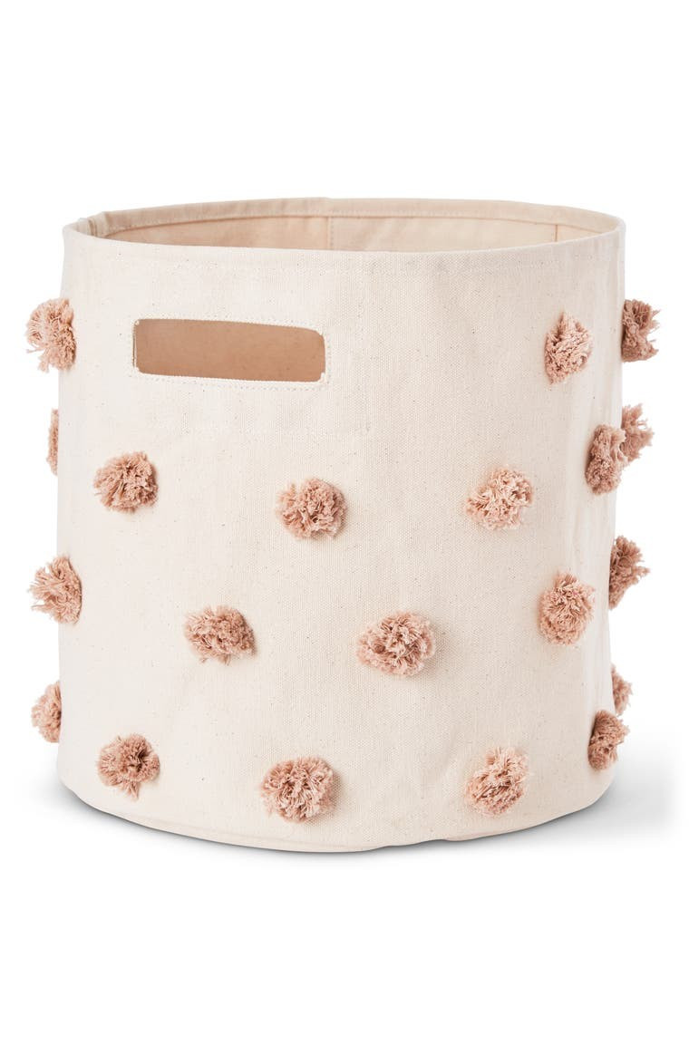 Pompom Canvas Bin | Nordstrom