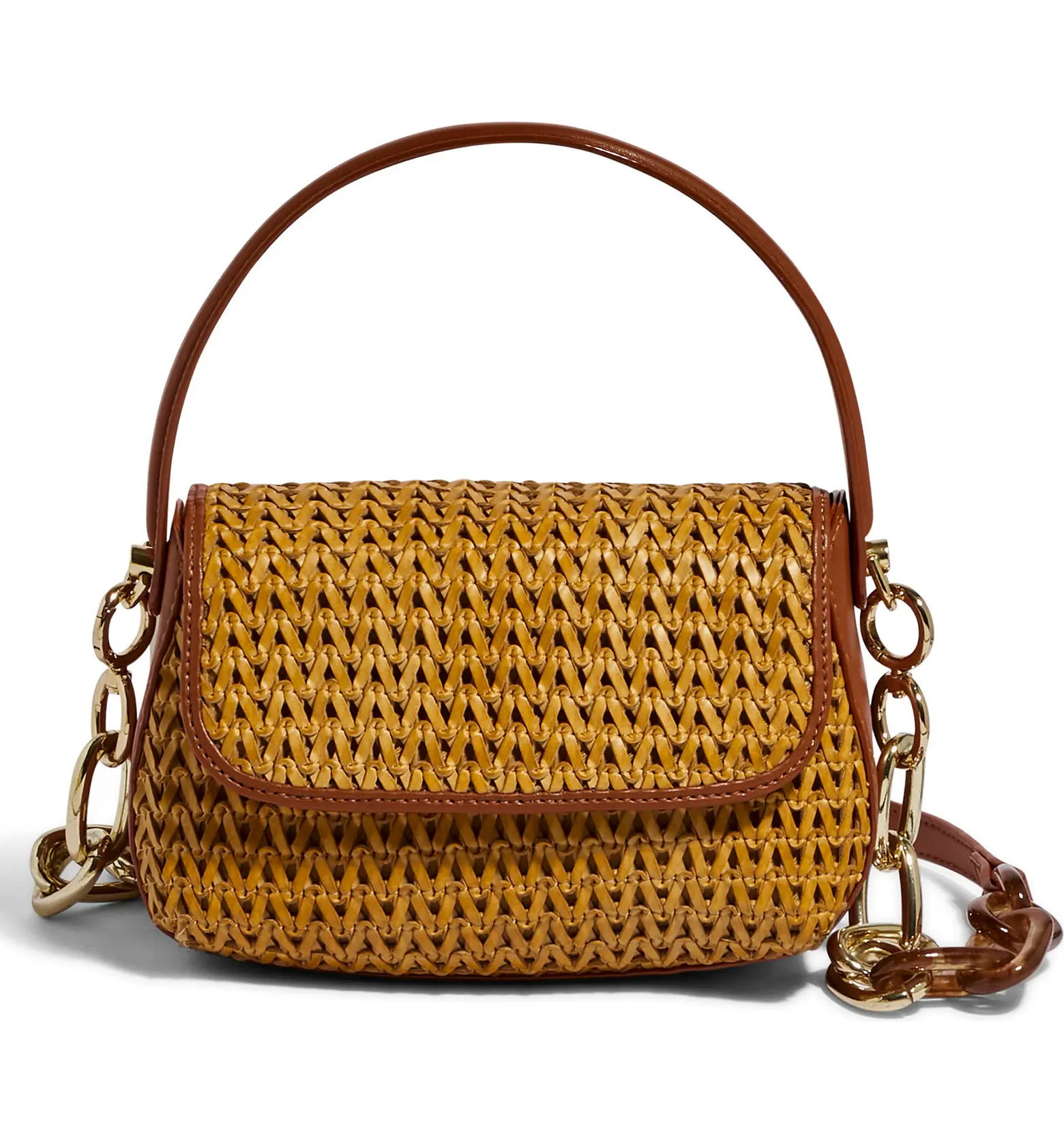 HOUSE OF WANT We Are Chic Vegan Leather Chain Strap Crossbody Bag | Nordstrom | Nordstrom