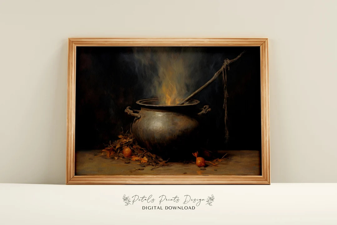 Witchy Decor Halloween Wall Art Printable Vintage Witch Halloween Rustic Halloween Decor Vintage ... | Etsy (US)