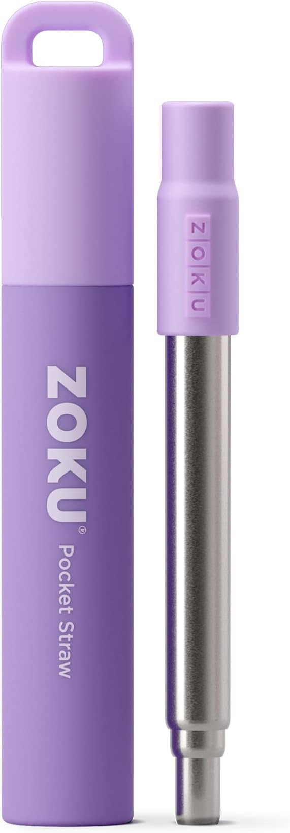 ZOKU - Portable Straw for Key Chains, Pockets, Purses and More, Reusable Stainless Steel Straw wi... | Amazon (US)