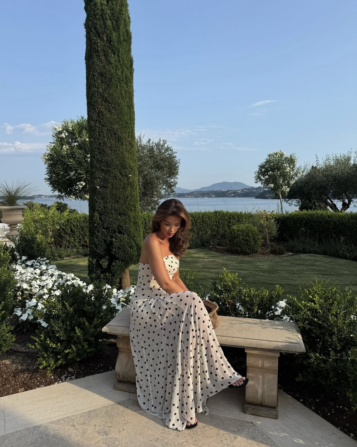 A postcard from euro summer paradise - polka dot dress edition 🖤 

#LTKstyletip #LTKdresses #LTKsummer