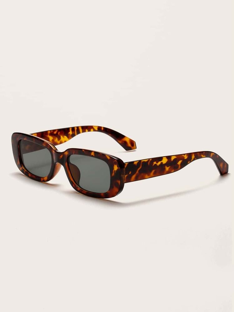 Tortoiseshell Pattern Frame Sunglasses | SHEIN