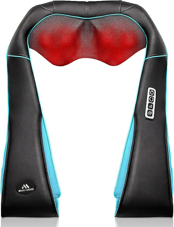 Back Neck Shoulder Massager with Heat - Deep Tissue Kneading Electric Back Massage for Neck, Back... | Amazon (US)