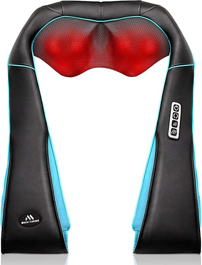 Back Neck Shoulder Massager with Heat - Deep Tissue Kneading Electric Back Massage for Neck, Back... | Amazon (US)