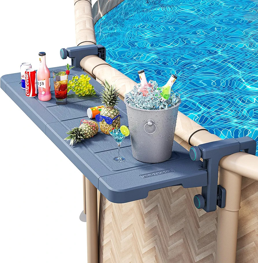 Poolside Bar, Swim Up Bar Exclusively for Above-Ground Round Pools. Patio Poolside Table Smart Fo... | Amazon (US)
