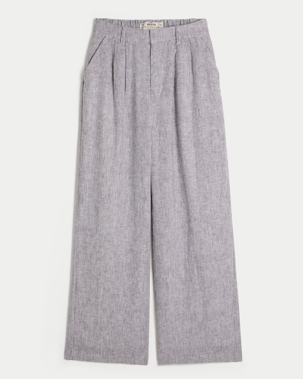 Women's Hollister Livvy Ultra High-Rise Linen Blend Wide-Leg Pants | Women's Clearance | Holliste... | Hollister (US)