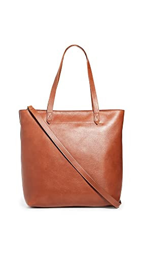 Madewell Women's The Zip-Top Medium Transport Tote, English Saddle, Tan, Brown, One Size | Amazon (US)