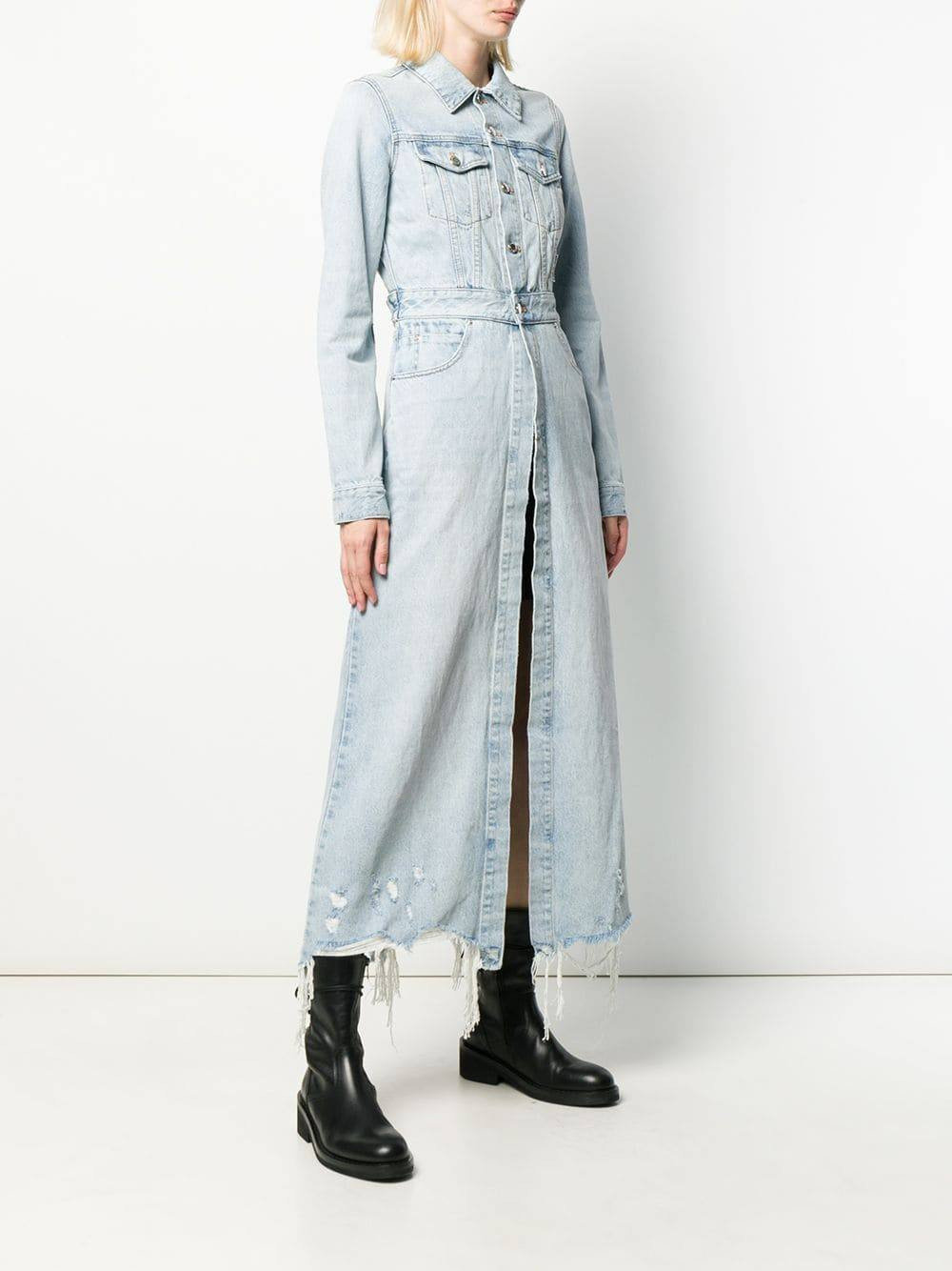 Long Length Denim Trench Coat | The Webster