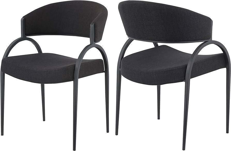 Meridian Furniture 931Black-C Privet Collection Modern | Contemporary Dining Chair with Soft Blac... | Amazon (US)