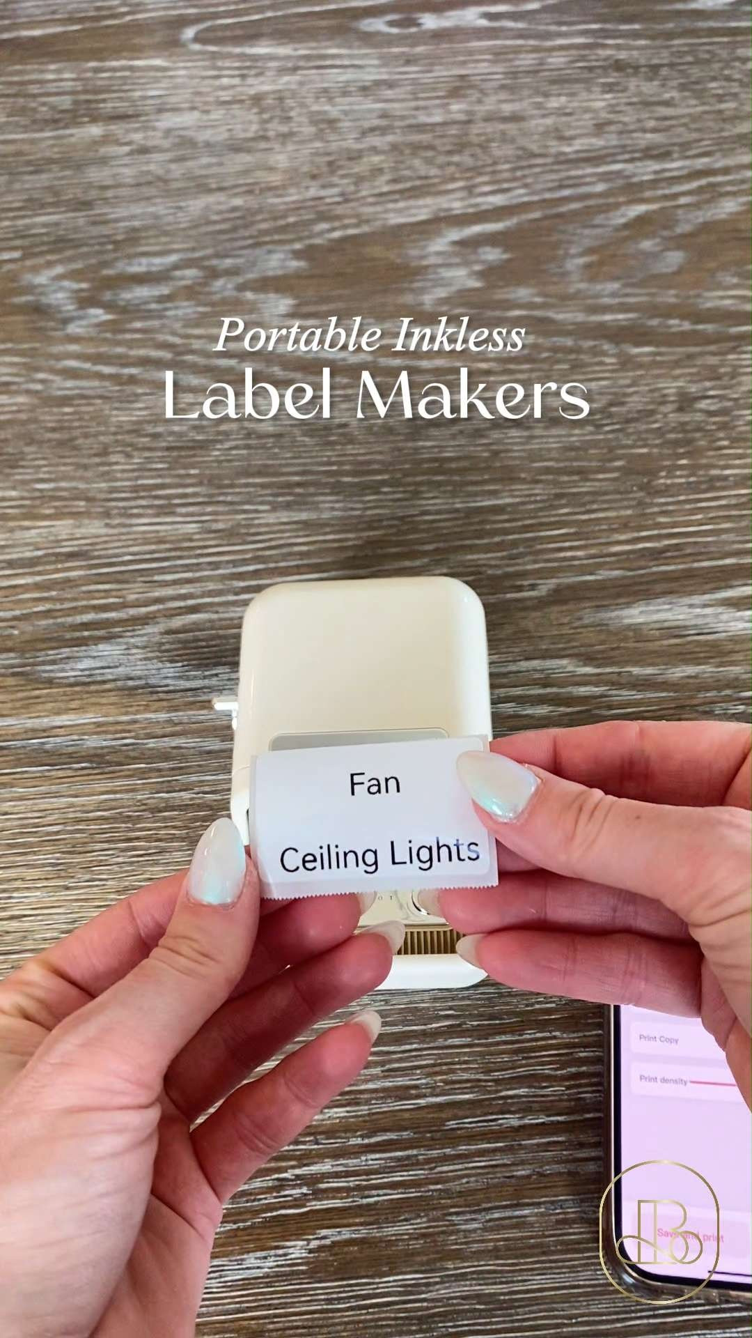 This little label maker makes organizing feel way more satisfying 🏷️✨ The Niimbot Portable Inkless Label Makers prints crisp labels without ink and connects easily for quick custom designs. Clean prints without ink refills make it such a practical everyday tool ✂️  #LTKElectronics #LTKFavorites #LTKHome #LTKHomeFinds #LTKFinds #OrganizationIdeas #OrganizedHome #LabelMaker #HomeOrganization #OfficeEssentials 

#LTKGiftGuide #LTKmomlife #LTKFindsUnder100