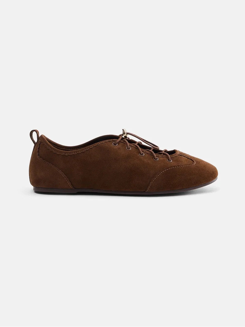 Scenario Women's Bungee Lace Faux Suede Sneakers | Walmart (US)