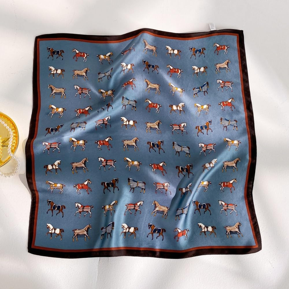 Tim & Tina Square 100% Mulberry Silk 21'' x 21'' Hair Scarf Head Sleeping Wrap Satin Head Scarf f... | Amazon (US)