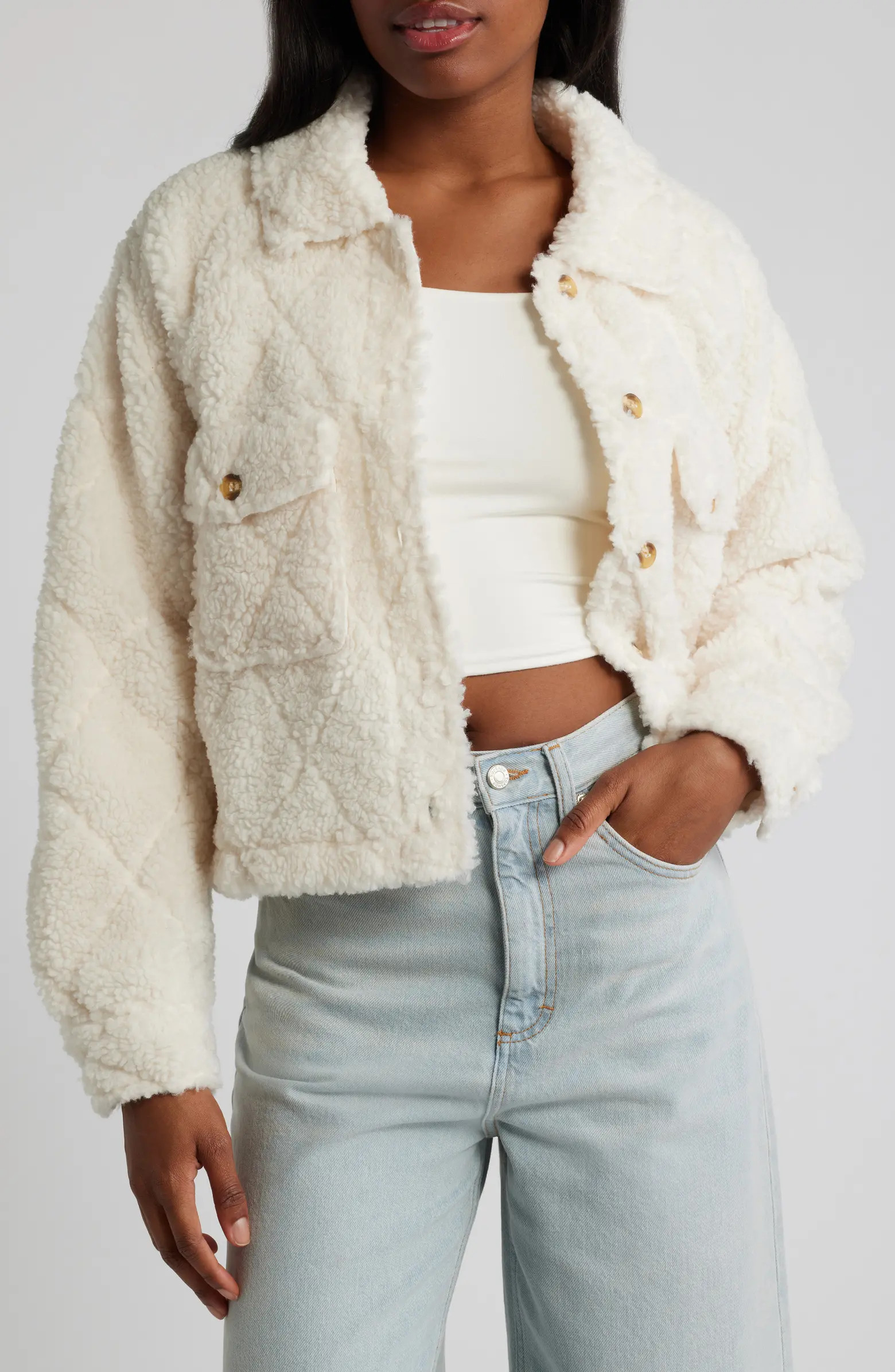 Faux Shearling Trucker Jacket | Nordstrom