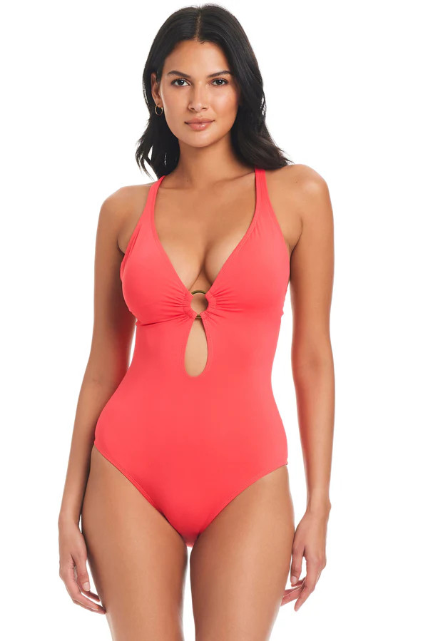 Ring Me Up Cross-Back One-Piece Swimsuit | Bleu Rod Beattie