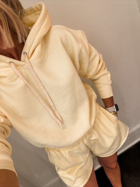 Lounge wear
Matching set
Sporty style
Travel style
Hoodie is cropped so I size up to medium
Shorts fit TTS

#LTKOver40 #LTKStyleTip #LTKActive