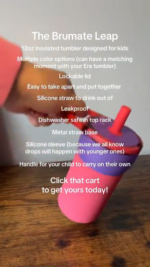 The Brumate Leap is the perfect insulated tumbler for kids. This water bottle is insulated and has a lockable lid that makes this tumbler 100% leak proof  

#LTKGiftGuide #LTKKids #LTKFindsUnder50