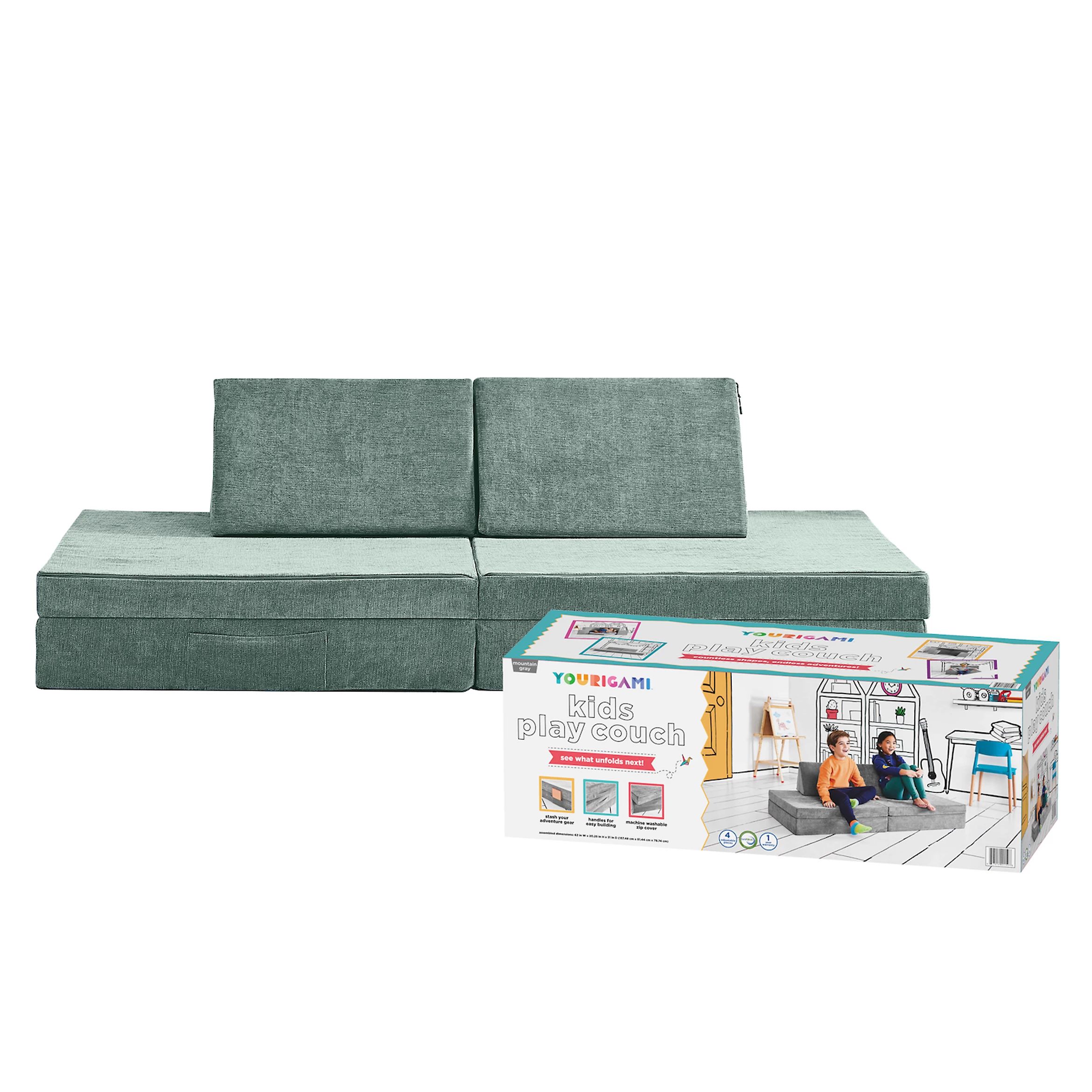 Yourigami Folding Convertible Kids and Toddler Play Couch | Kohl's