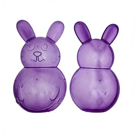 AVYERVO 10" Easter Bunny Plastic Container, Large Rabbit-Shaped Jar – Great for Easter, Birthdays & Gatherings (Purple) | Walmart (US)