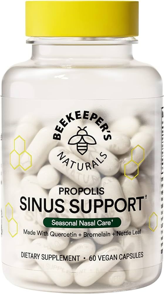 Beekeeper's Naturals All Natural Sinus Support for Adults, Seasonal Nasal Care Relief with Propol... | Amazon (US)