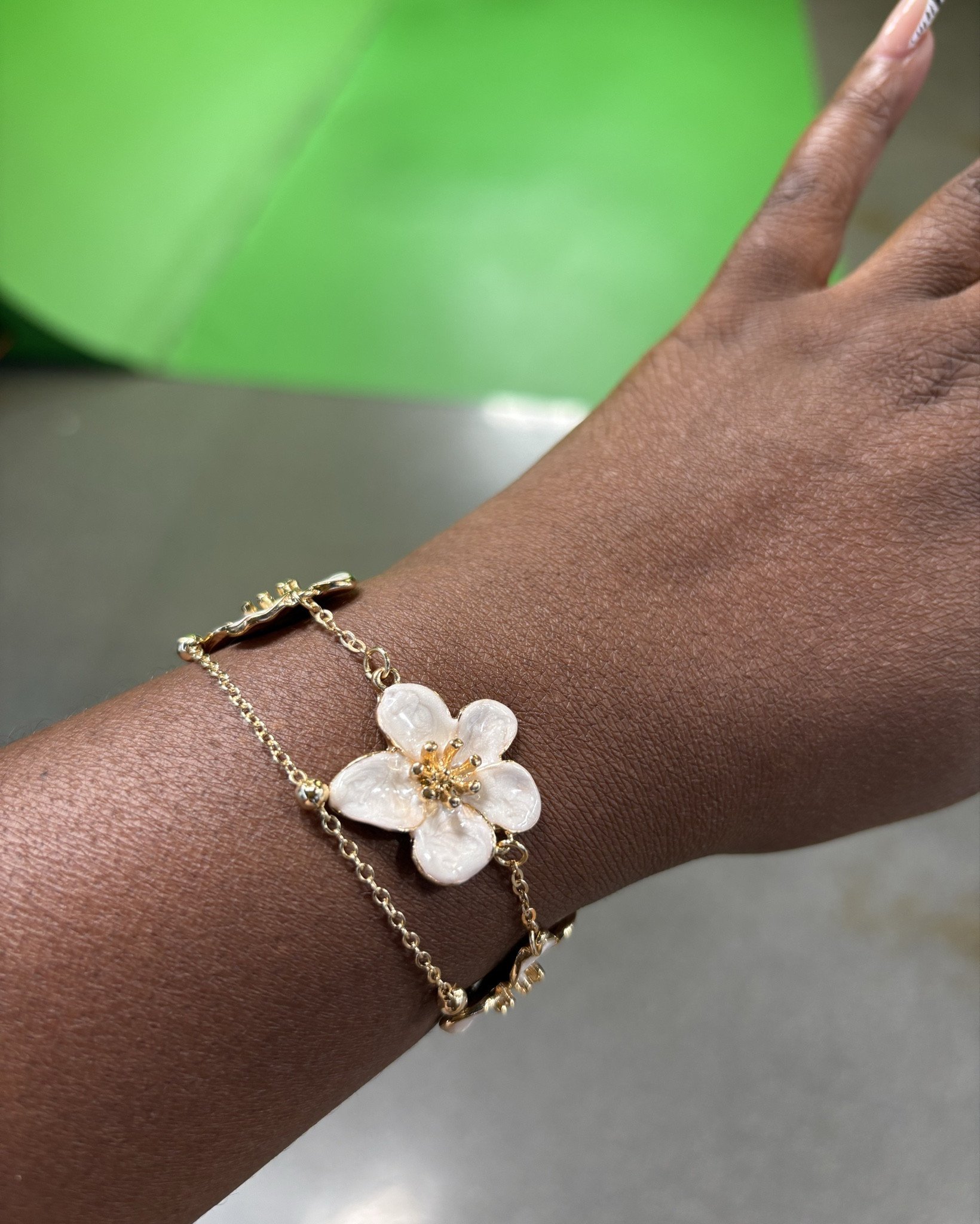 Wearing a cute floral bracelet from Shein. Perfect for a wedding, work, or everyday wear!

#LTKWedding #LTKFindsUnder50