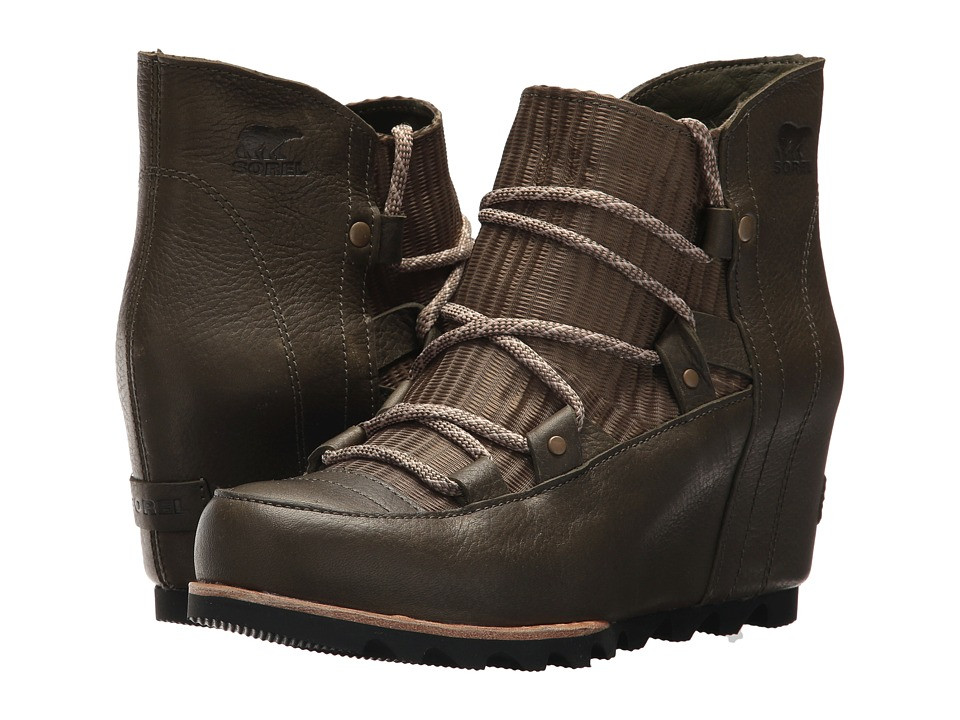SOREL - Sandy Wedge (Nori) Women's Waterproof Boots | Zappos