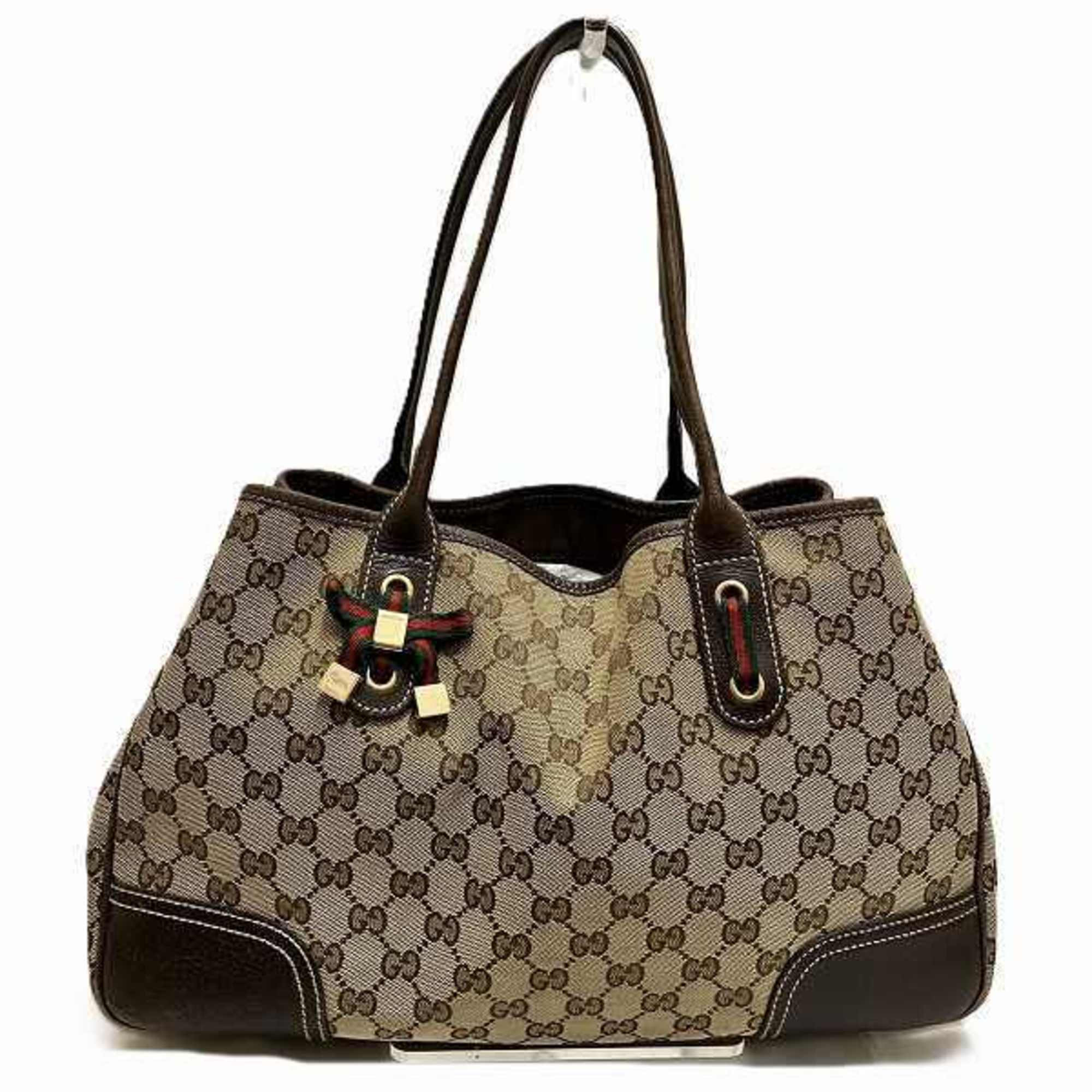 Pre-Owned GUCCI GG Canvas Princess 163805 Bag Tote Handbag Women's (Fair) | Walmart (US)