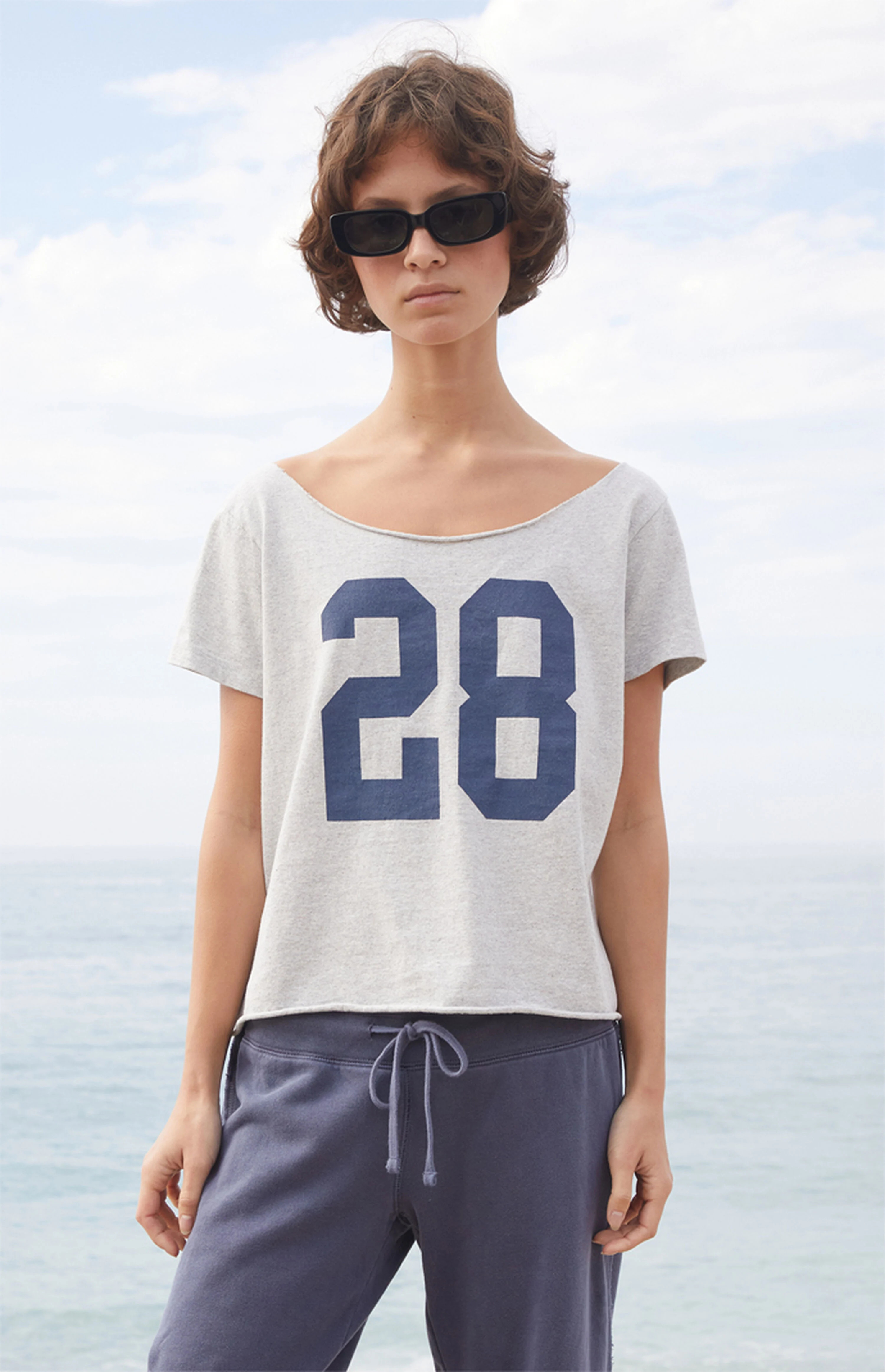 John Galt Light Gray 28 Robyn Off-The-Shoulder Top | PacSun