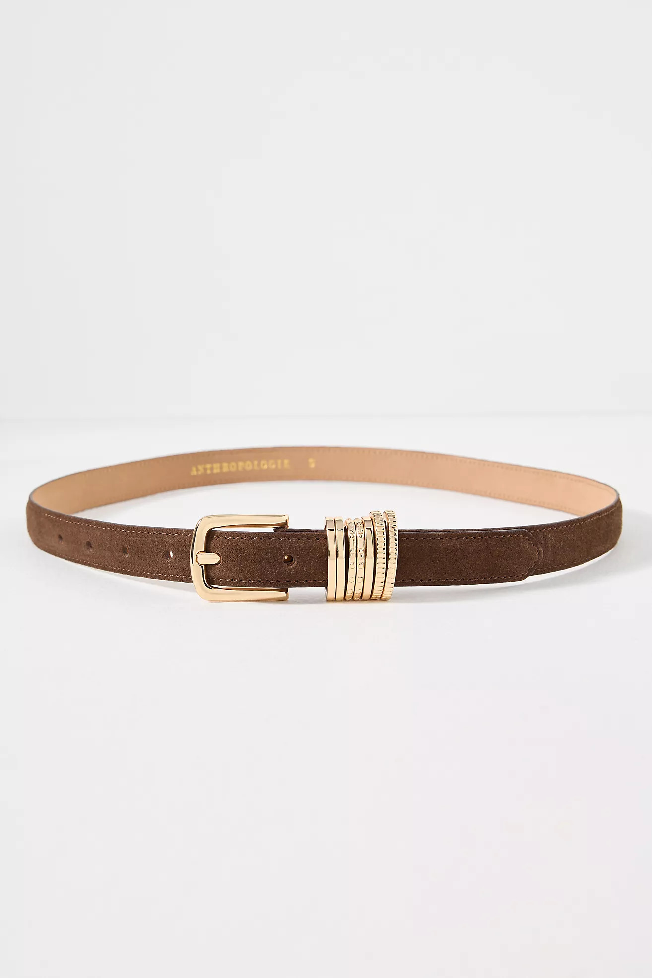 Skinny Multi-Keeper Leather Belt | Anthropologie (US)