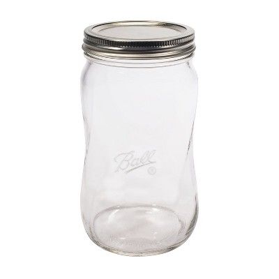 Ball 4ct 28oz Collection Elite Spiral Canning Jar with Lid and Band - Wide Mouth | Target