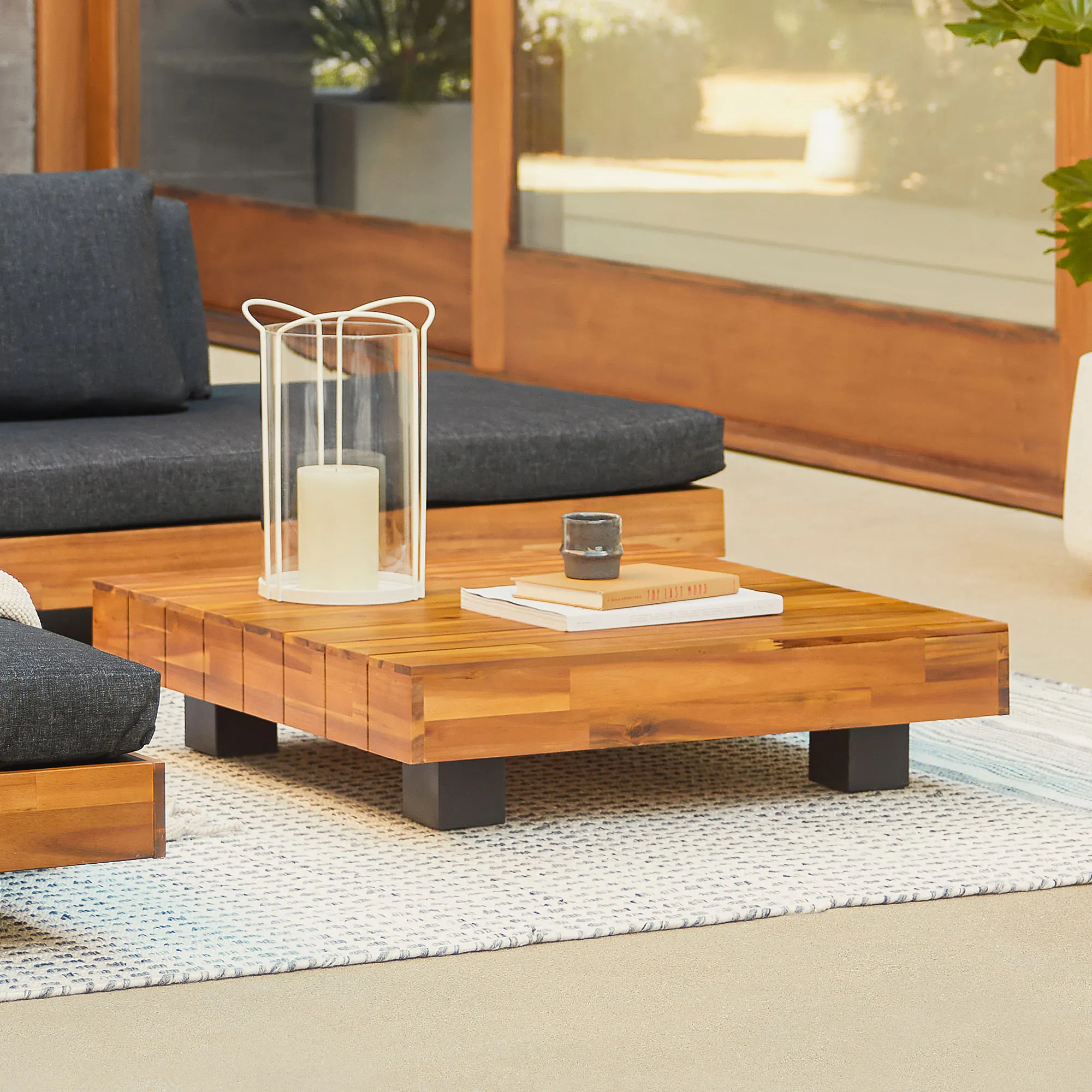 Lubek 32.5" Outdoor Coffee Table - Tuscan Brown | Article