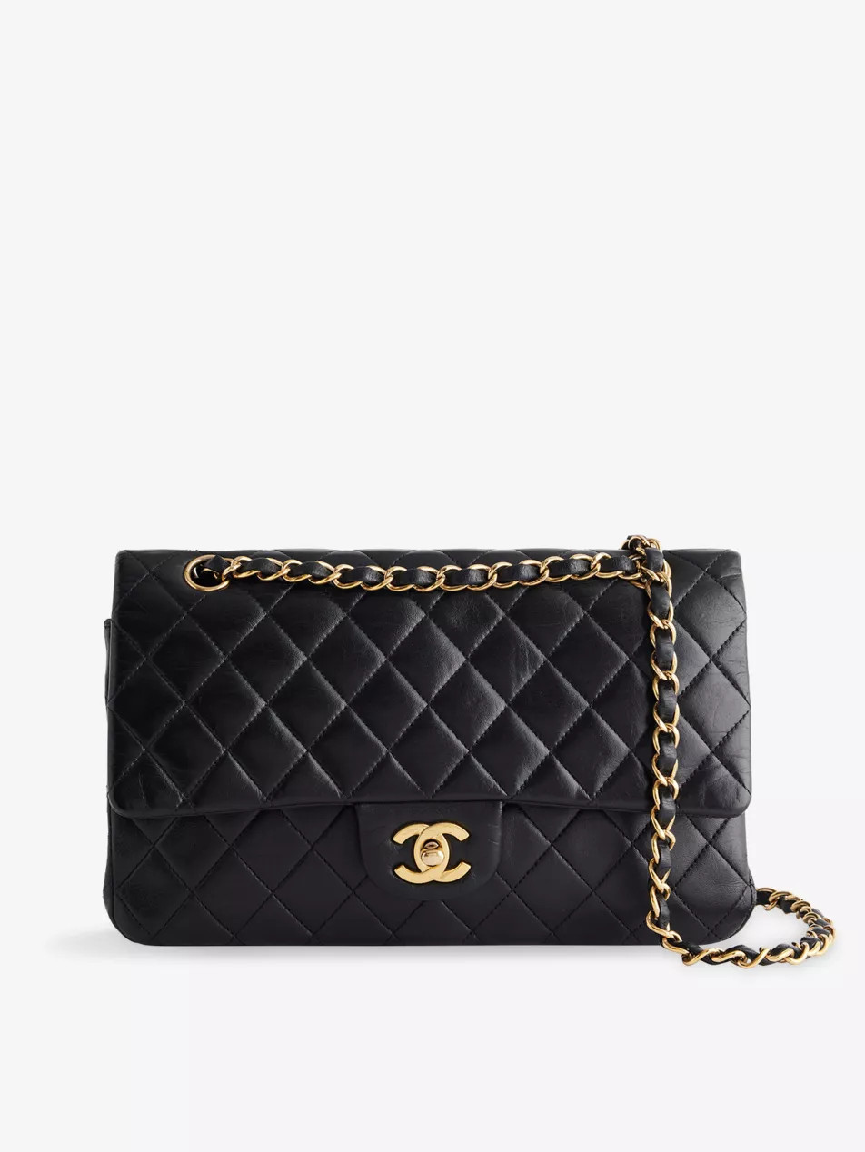 Pre-Loved Chanel Classic Double Flap Leather Shoulder Bag | Selfridges