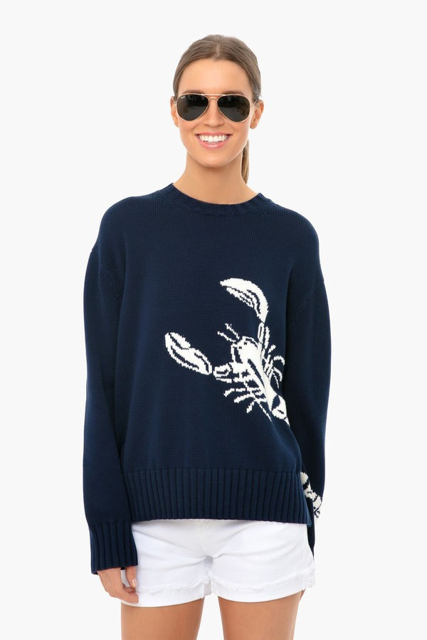 Navy Lobster Rockland Sweater | Tuckernuck (US)