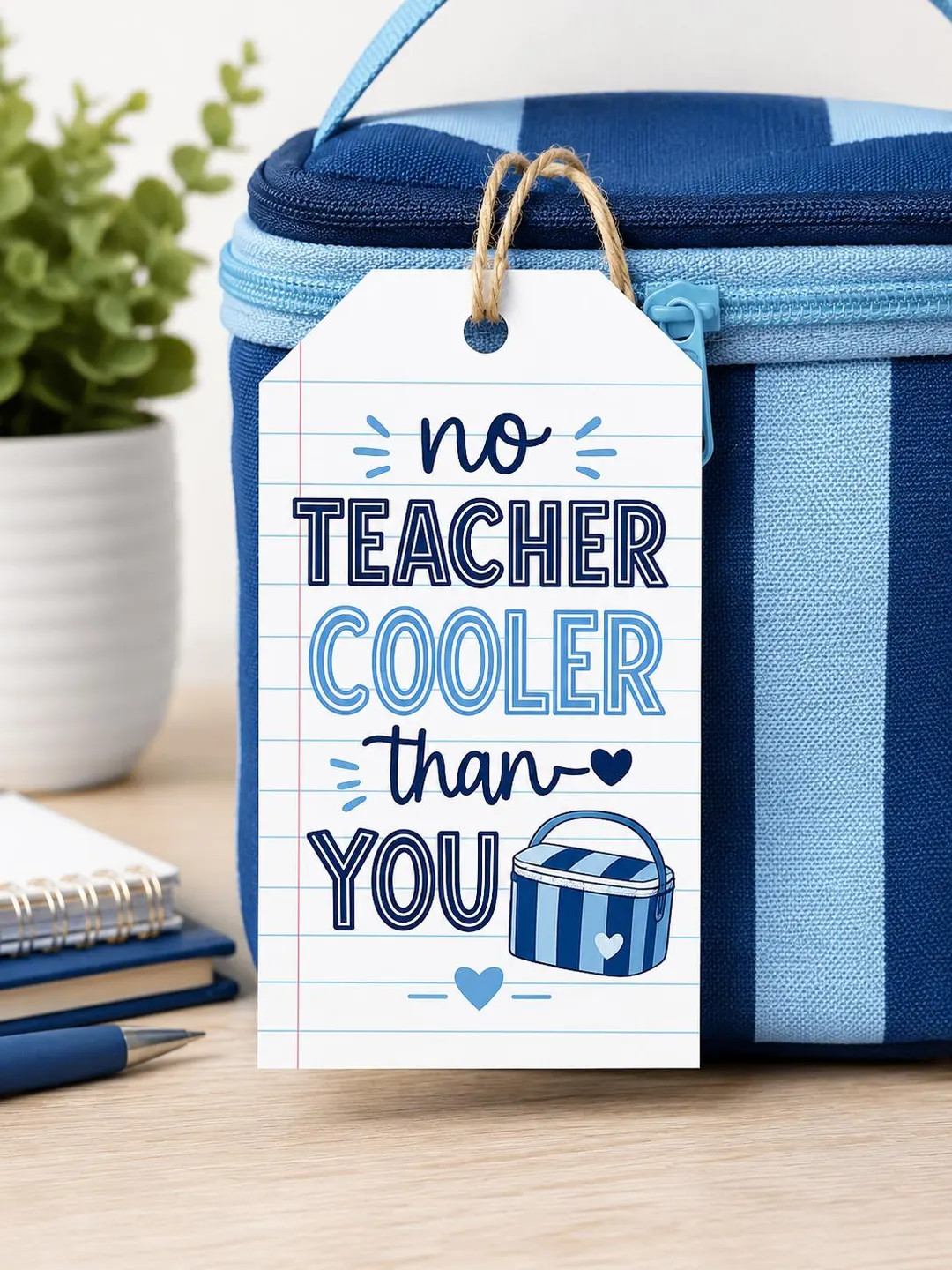 No Teacher Cooler Than You Gift Tag Printable | Teacher Appreciation Tag | Instant Download | Coo... | Etsy (Global)