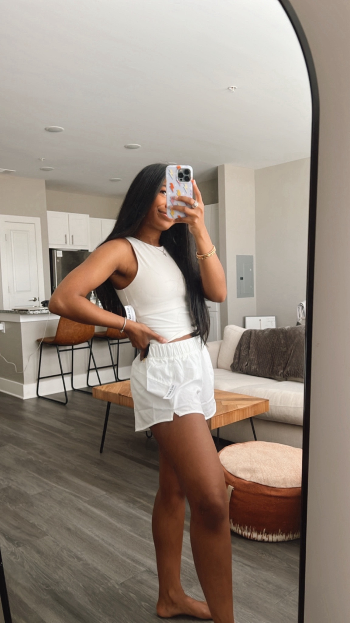 LOVING the athleisure at Old Navy! I seriously can’t believe I didn’t hop on the train sooner! 
These shorts are extremely light weight and have a smooth material that doesn’t ride up so far! I got a S! This seamless long line tank has built in padding but I stuck with true size XS but probably would’ve been fine with a S! 

Activewear is 50% off for two days!!! This top is $13.47 and the shorts are $9.99 

#LTKSeasonal #LTKfitness #LTKSpringSale