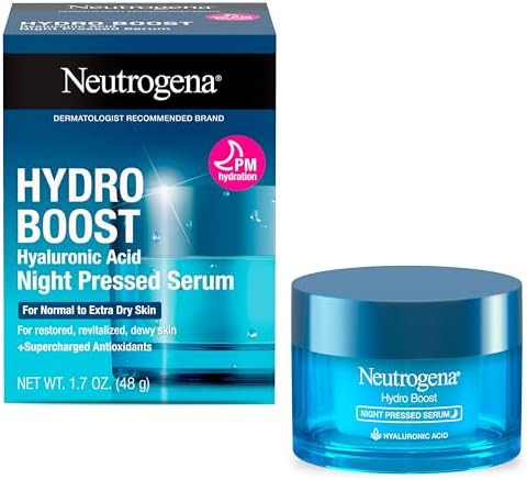 Neutrogena Hydro Boost Night Pressed Serum - with Hyaluronic Acid & Antioxidants, Hydrating Face ... | Amazon (US)