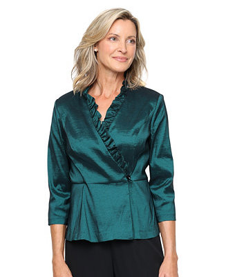 Alex Evenings Women's Taffeta Blouse - Macy's | Macy's