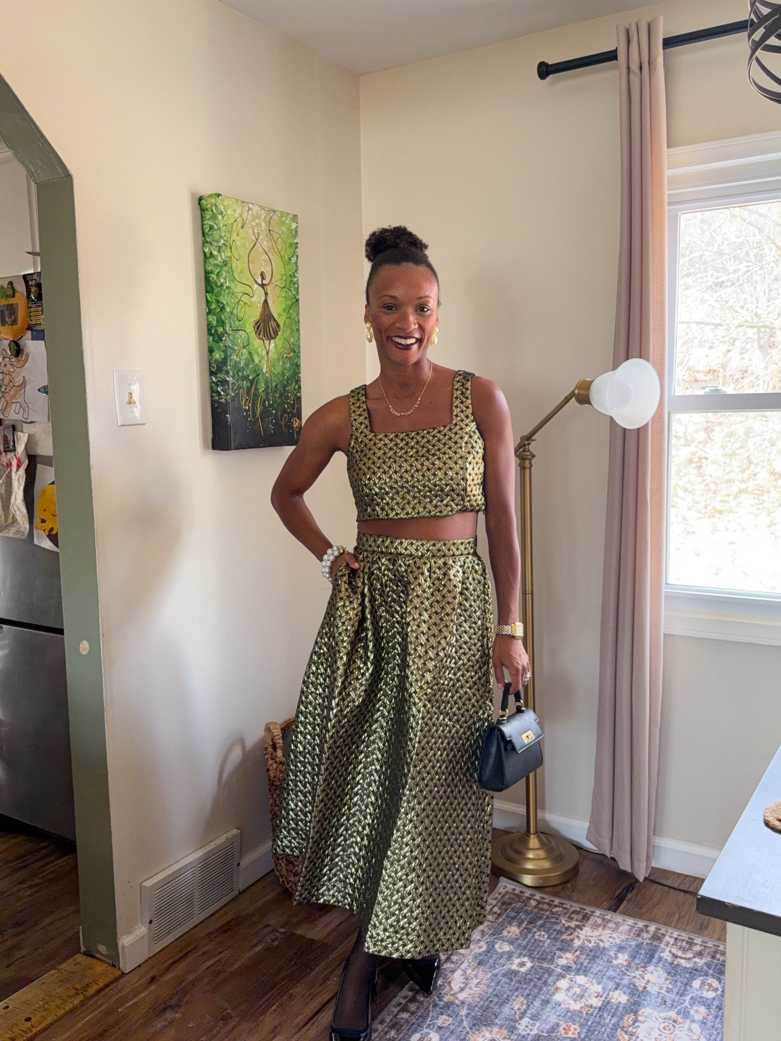 NYE Outfit Idea.

Wearing a size 0 in the top and size 0 in skirt.  Runs true to size, I could have done a 00 in the skirt but it has no stretch

#LTKHoliday #LTKootd