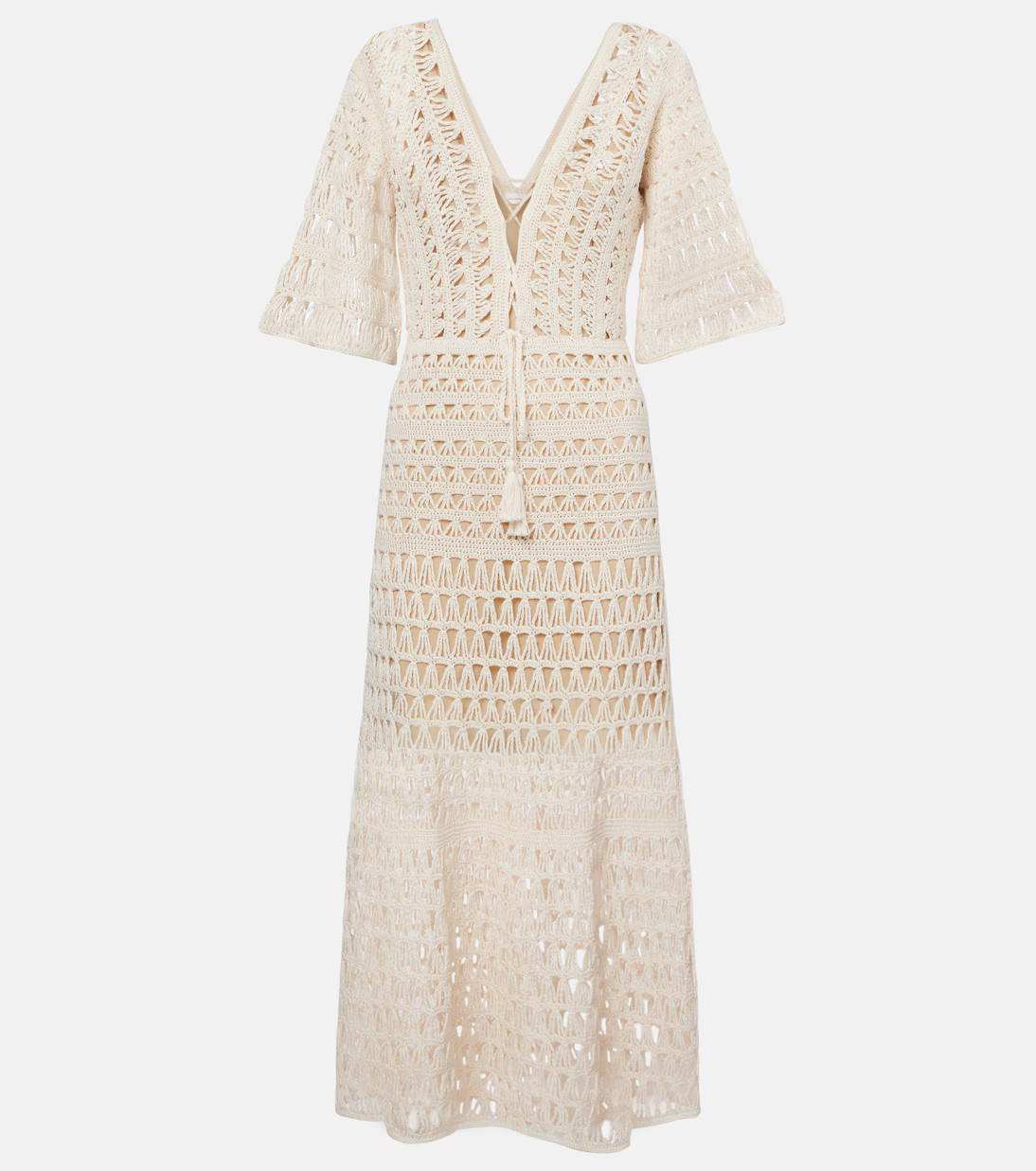 Crochet cotton maxi dress | Mytheresa (UK)