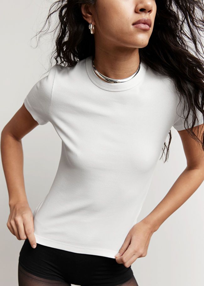 Ribbed Cropped T-Shirt | & Other Stories (EU + UK)